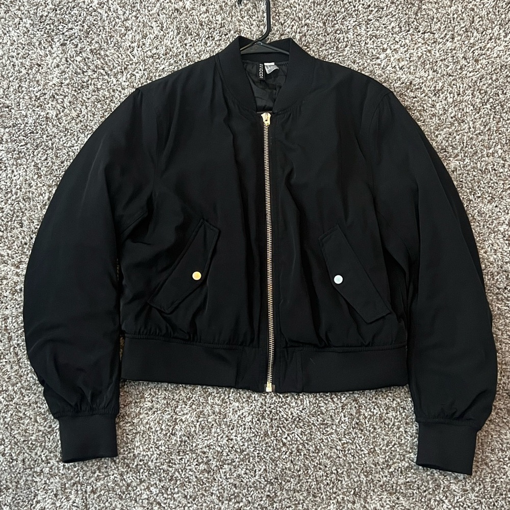 Black Bomber Jacket